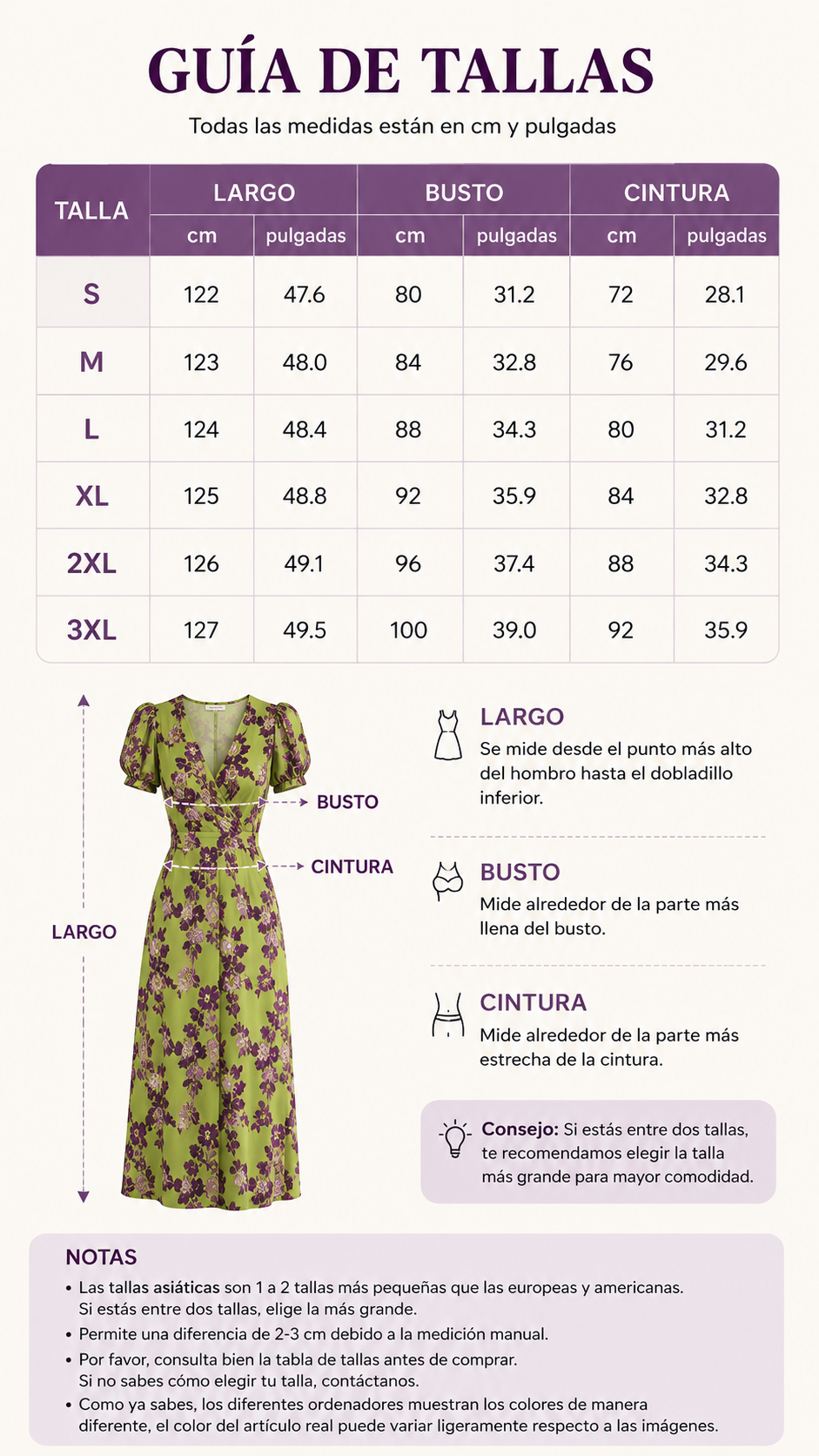 Vestido Floral con Escote en V