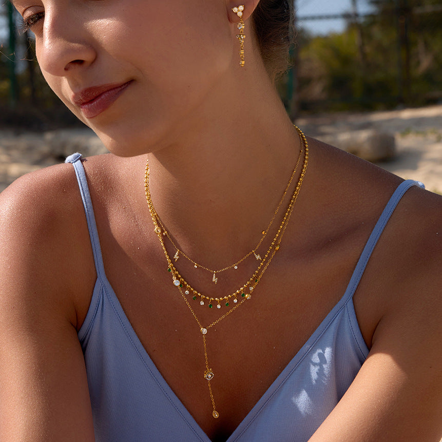 Atenea – Collar Destello Esmeralda
