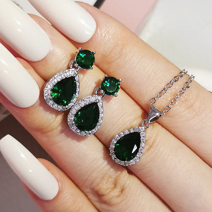 Set de Collar y Pendientes de Zirconitas ✨