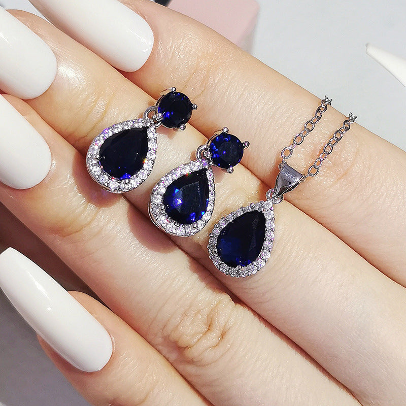 Set de Collar y Pendientes de Zirconitas ✨