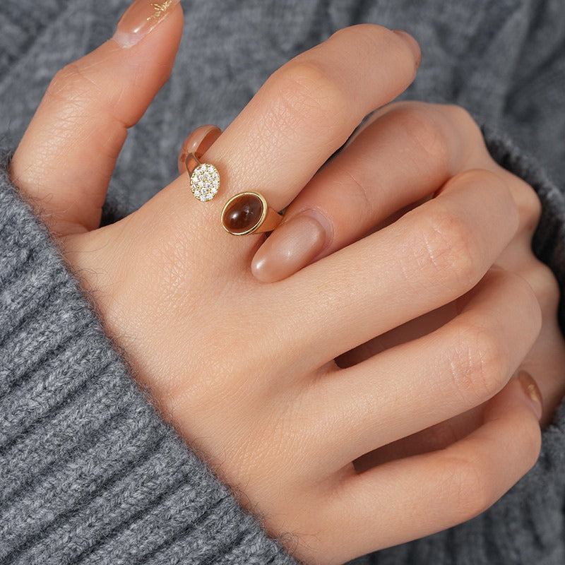 Anillo Ajustable Ojo de Tigre