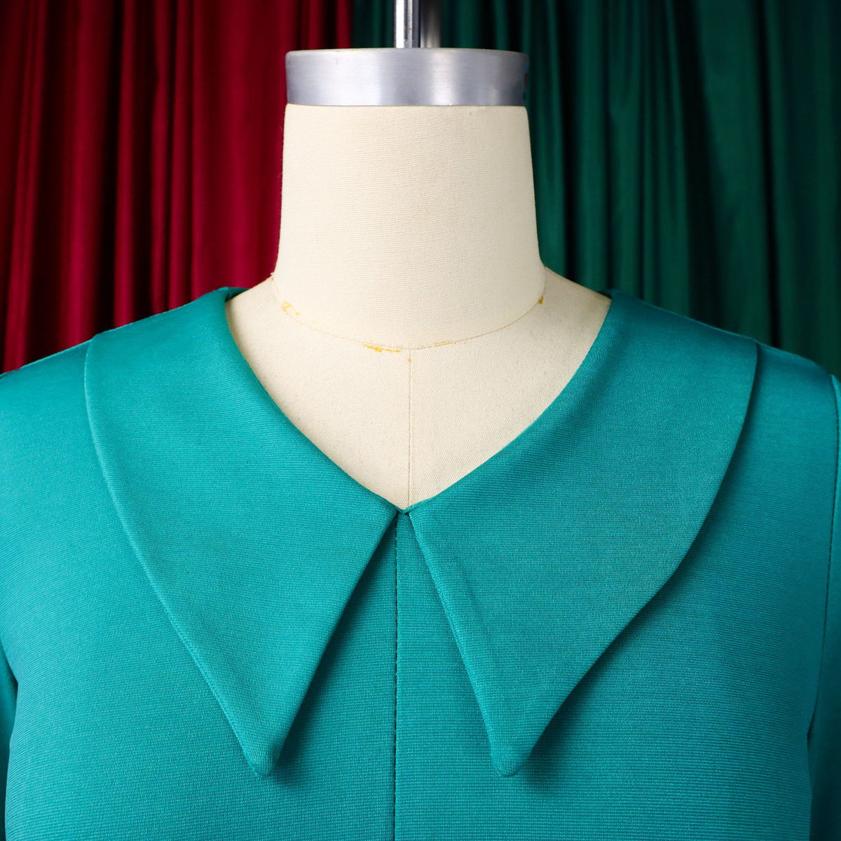 Vestido Midi Línea A con Cinturón