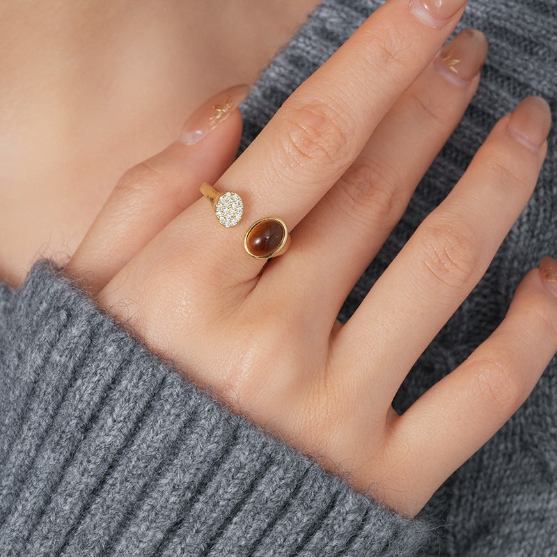 Anillo Ajustable Ojo de Tigre