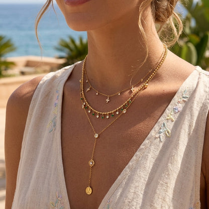Atenea – Collar Destello Esmeralda