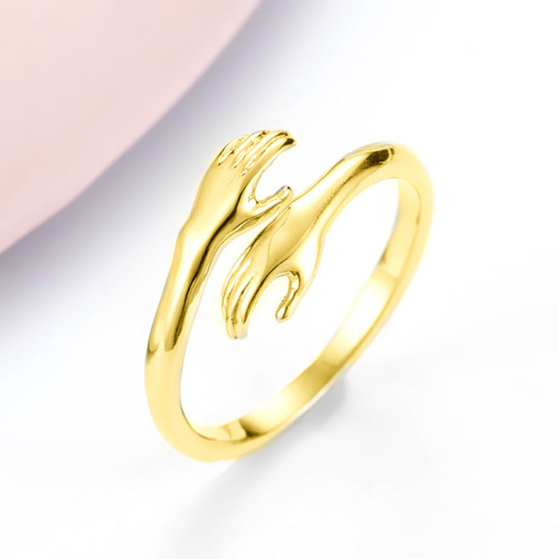 Anillo de Amor Ajustable – Diseño Abrazo