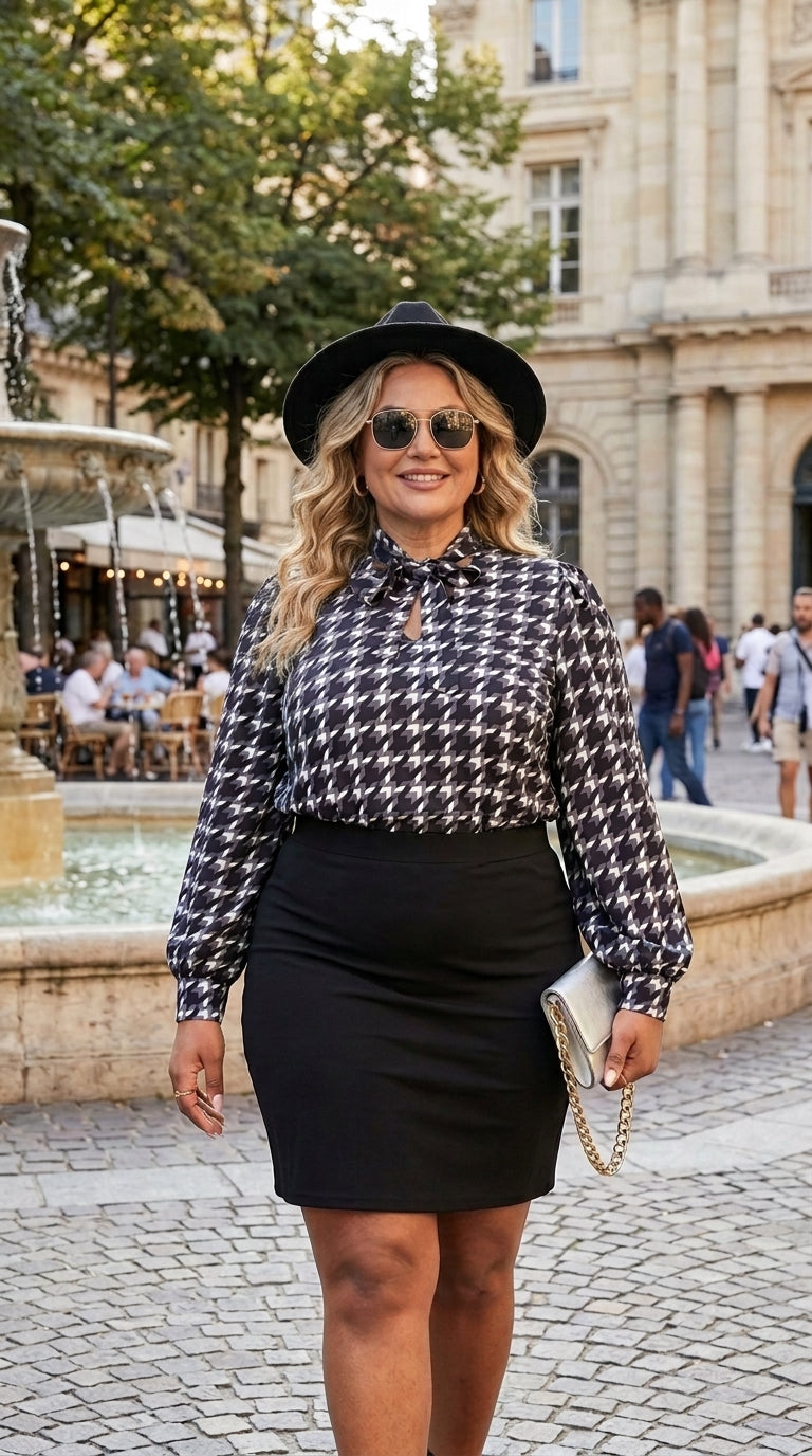 Conjunto de Top y Falda Larga de Espiga Chic