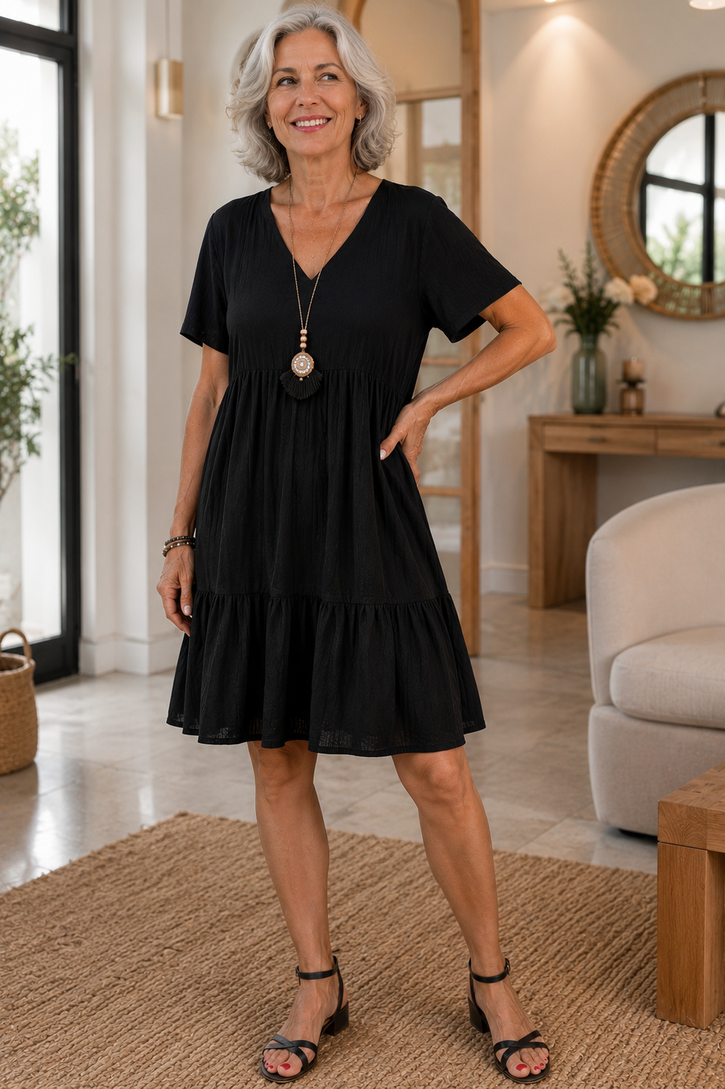 Vestido Boho Floral Mujer Verano 2026