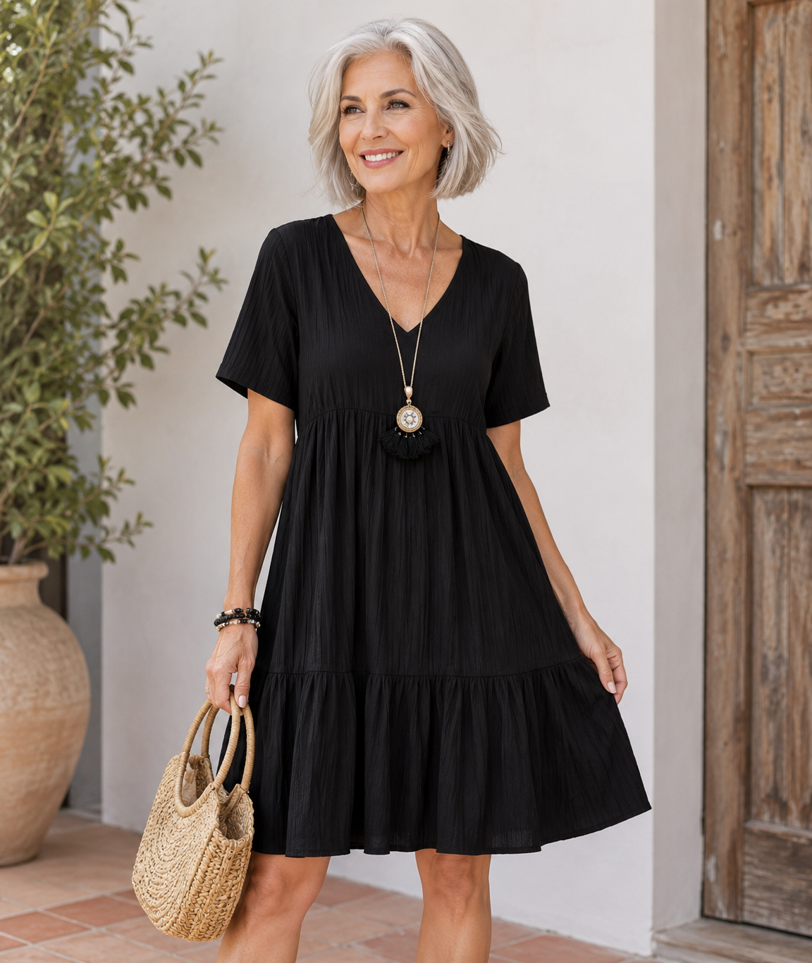 Vestido Boho Floral Mujer Verano 2026