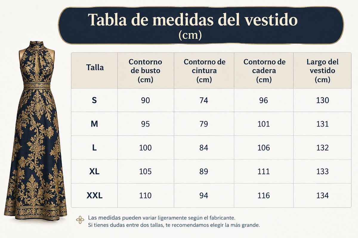 Vestido Imperial Dorado – Elegancia Vintage