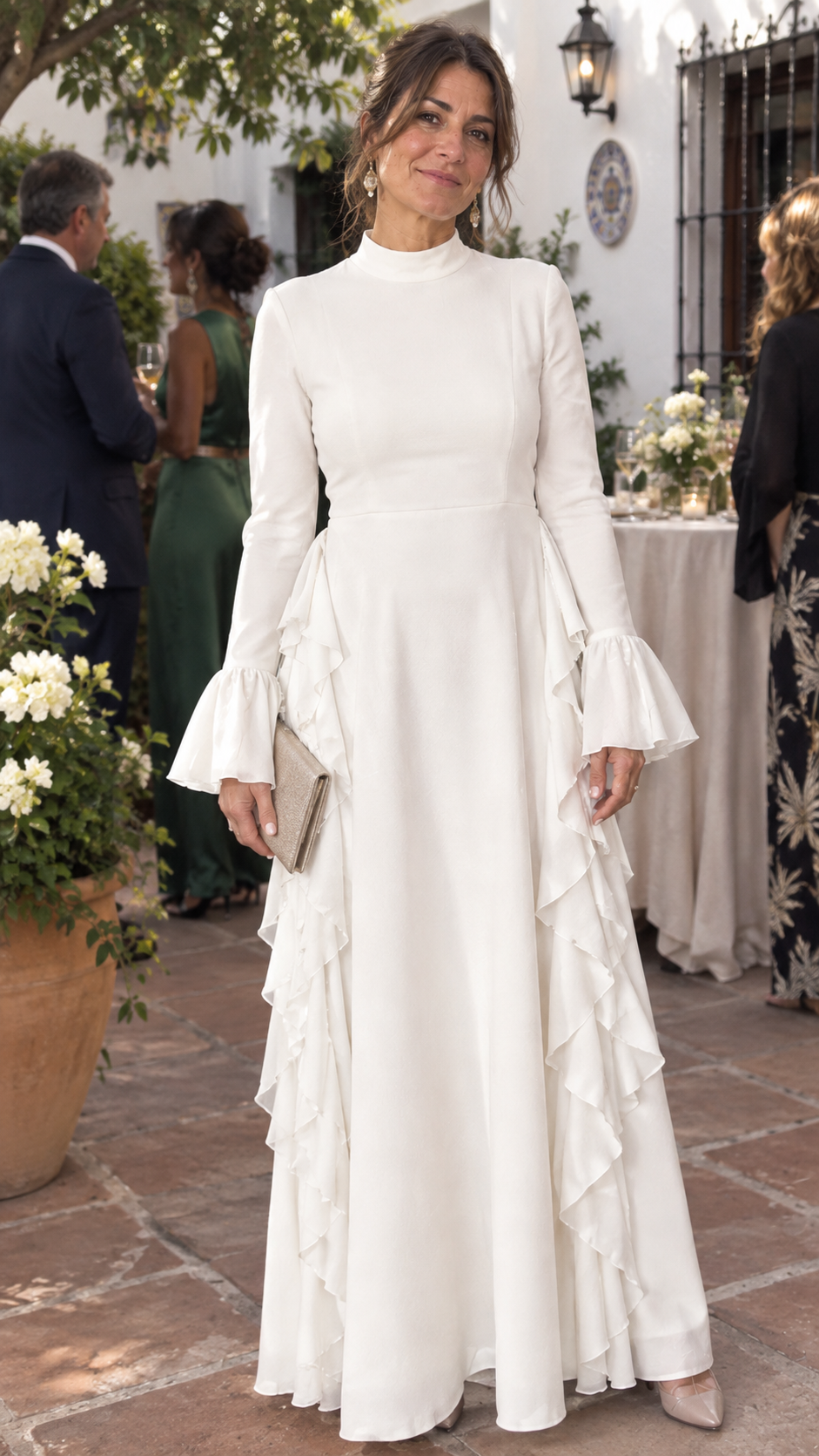 Valentina – Vestido Elegante de Manga Campana