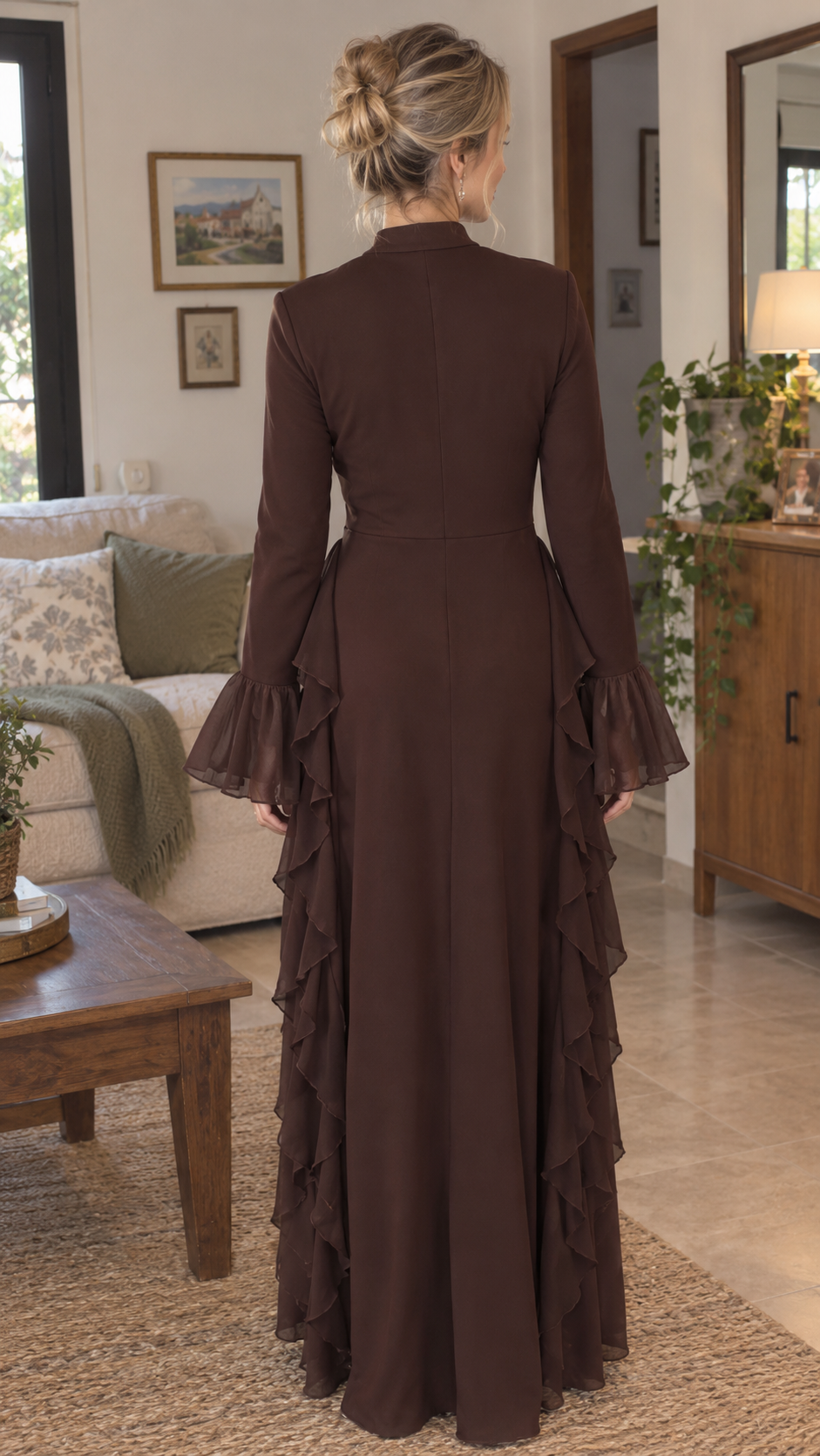 Valentina – Vestido Elegante de Manga Campana