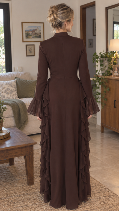 Valentina – Vestido Elegante de Manga Campana