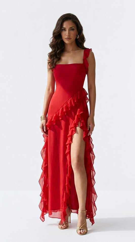 Estrella | Vestido con volantes y elegancia