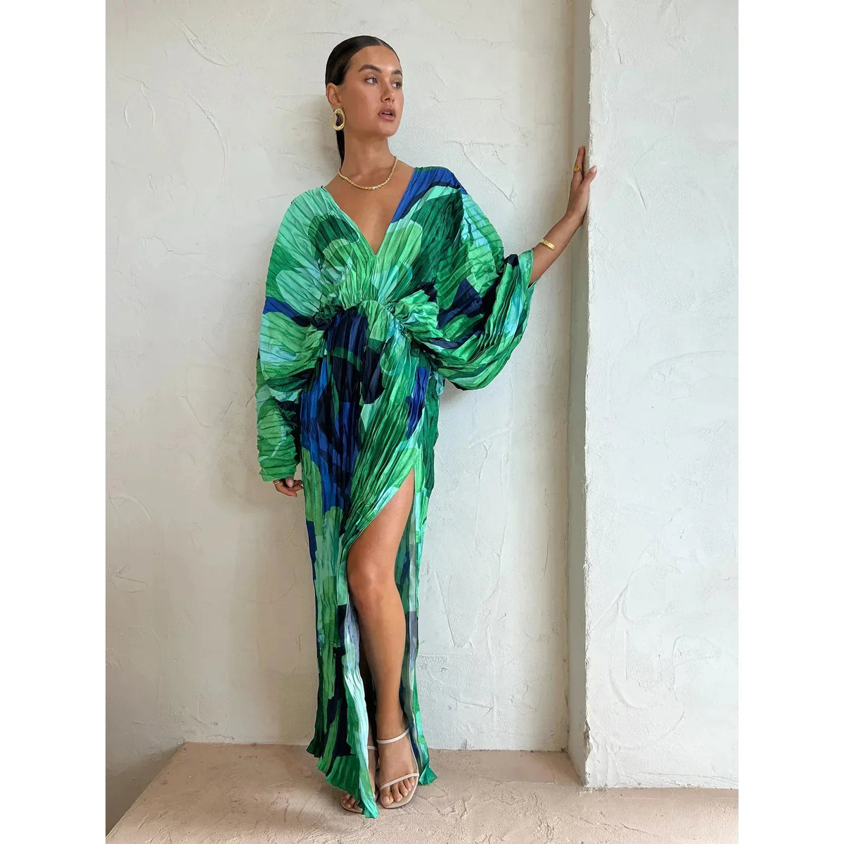 Vestido Elegante Sin Mangas con Escote Corazón