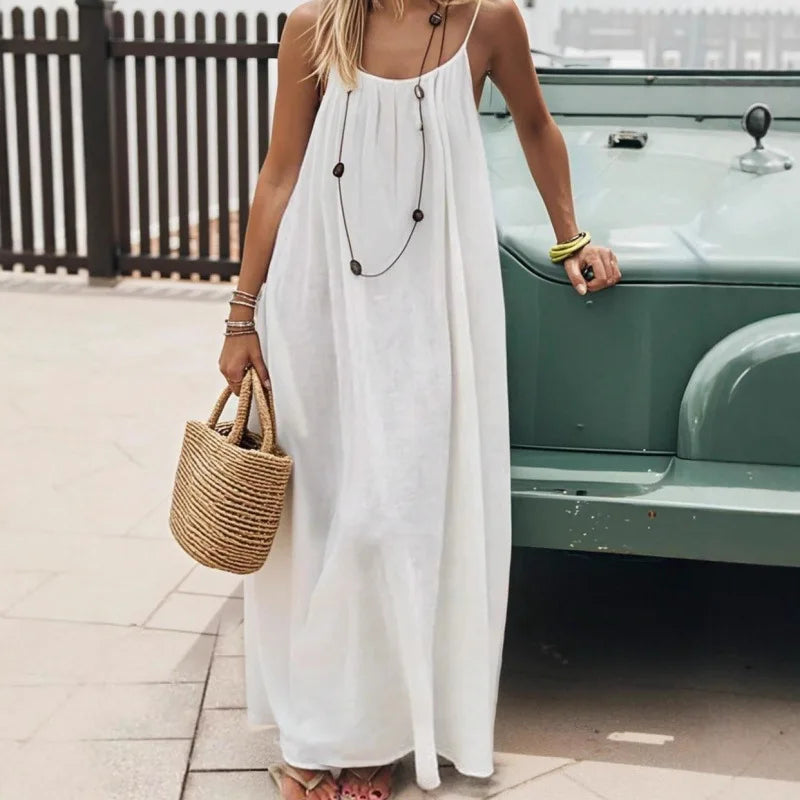 ✨ Vestido Maxi Sin Tirantes de Nueva Temporada – Comodidad y Estilo