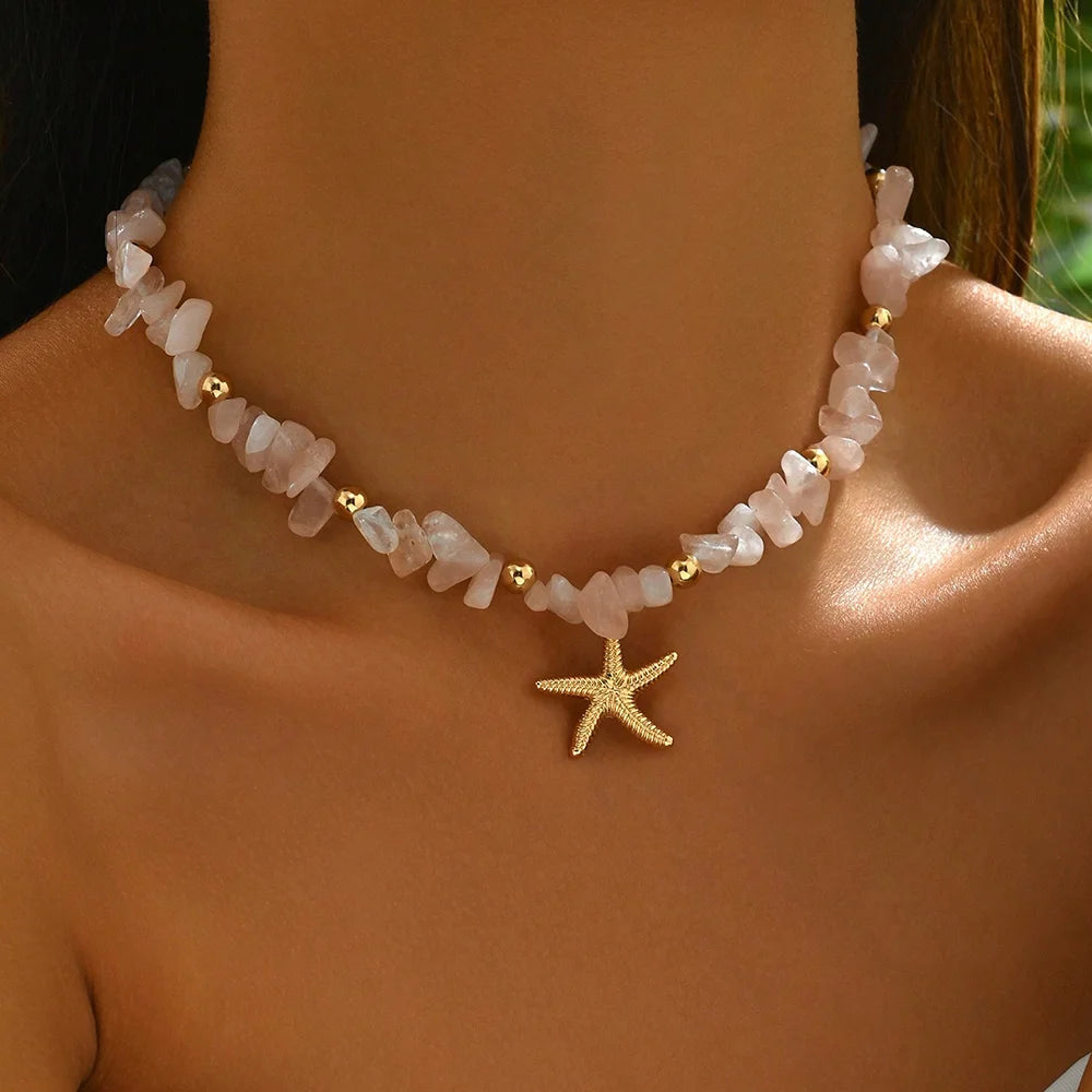 Collar de Conchas Cauri, Gargantilla Boho, Joyería de Verano