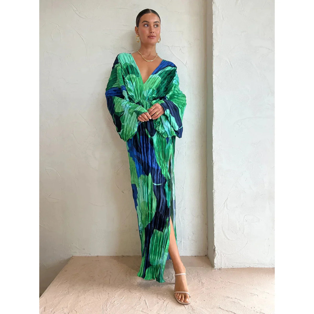 Vestido Elegante Sin Mangas con Escote Corazón