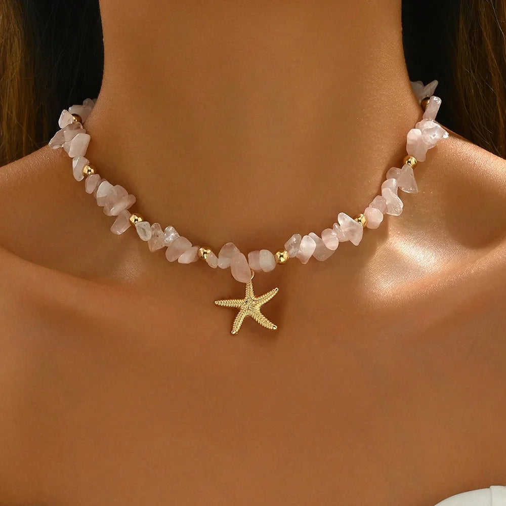 Collar de Conchas Cauri, Gargantilla Boho, Joyería de Verano