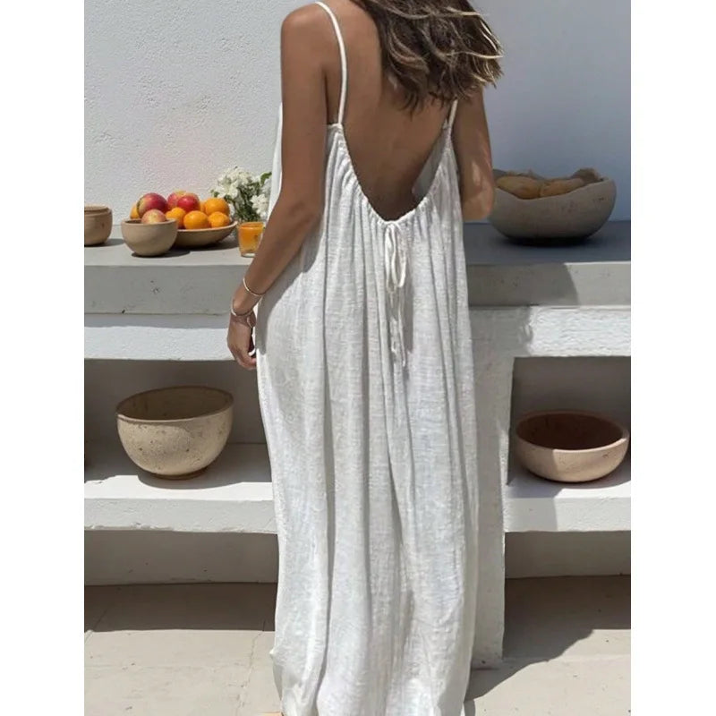 ✨ Vestido Maxi Sin Tirantes de Nueva Temporada – Comodidad y Estilo