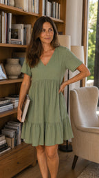 Vestido Boho Floral Mujer Verano 2026