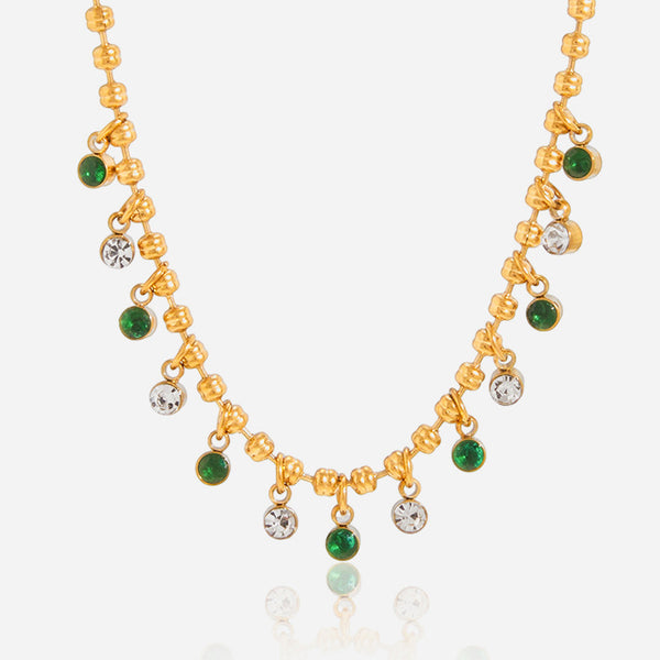 Atenea – Collar Destello Esmeralda