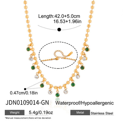 Atenea – Collar Destello Esmeralda